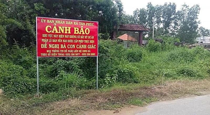 Chính quyền địa phương cảnh báo một dự án "ma" tại Tân Phúc, Hàm Tân